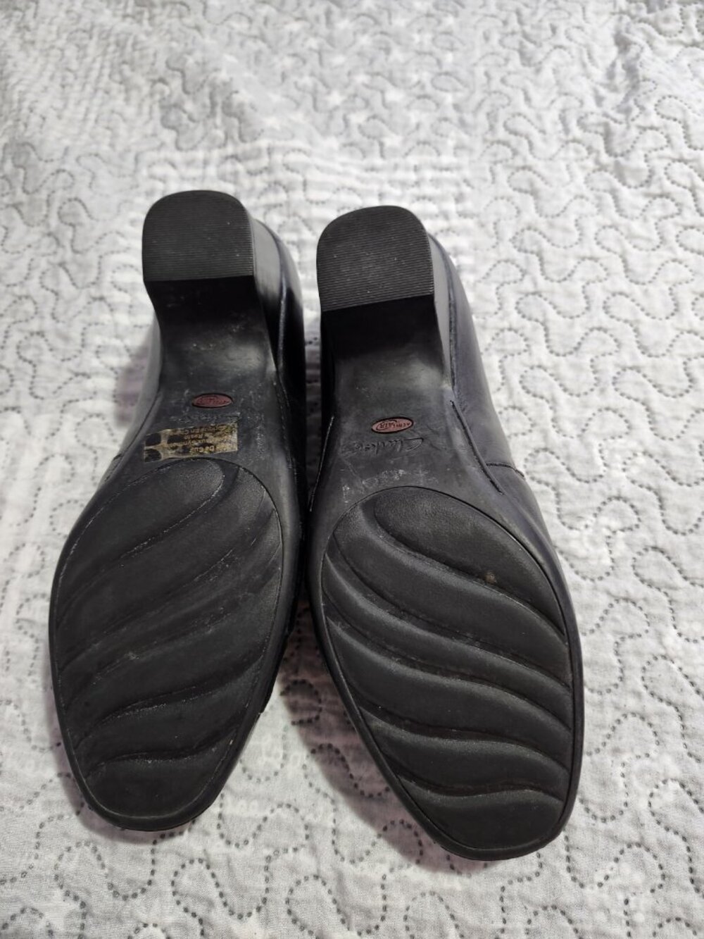 Clarks Sugar Spice Black Pleated Heels 9.5 - Picture 3 of 6